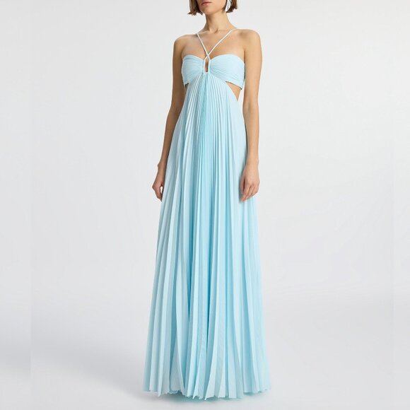A.L.C. Dresses & Skirts - A.L.C. Moira Pleated Halter Maxi Dress